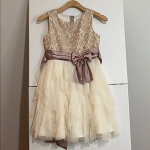 Rare edition white and rose gold dress